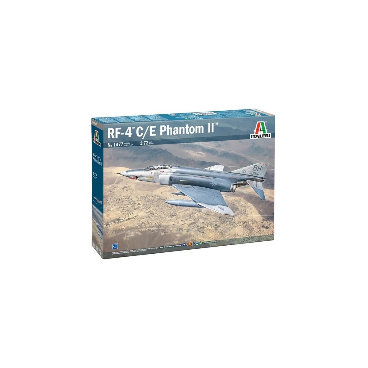 Maquette avion RF-4 C/E Phantom II 1/72 Italeri - 1477 - I1477 Maquette avion RF-4 C/E Phantom II 1/72 Italeri - 1477 - I1477