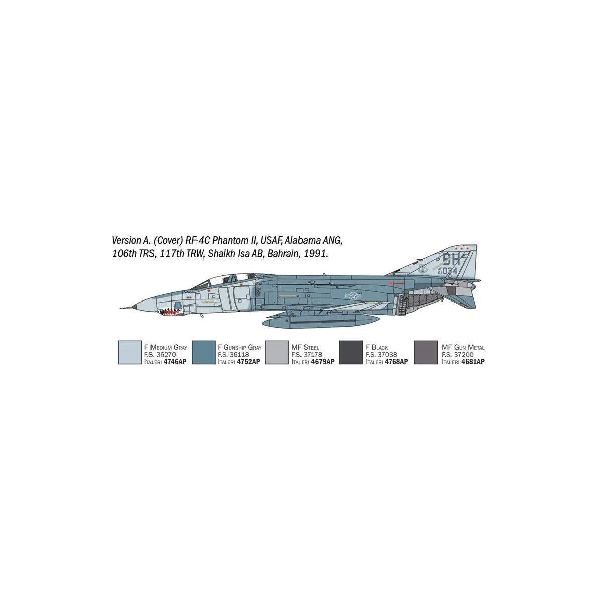 Maquette avion RF-4 C/E Phantom II 1/72 Italeri - 1477 - I1477 Maquette avion RF-4 C/E Phantom II 1/72 Italeri - 1477 - I1477