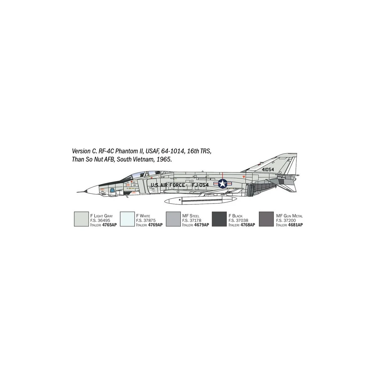 RF-4 C/E Phantom II 1/72 scale model airplane by Italeri - 1477 - I1477 RF-4 C/E Phantom II 1/72 scale model airplane by Italeri - 1477 - I1477