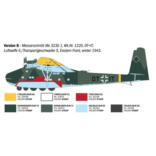 Messerschmitt Me 323 Gigant 1/72 scale model airplane by Italeri - ... I90104-Messerschmitt Me 323 Gigant 1/72 scale model airplane by Italeri - 90104