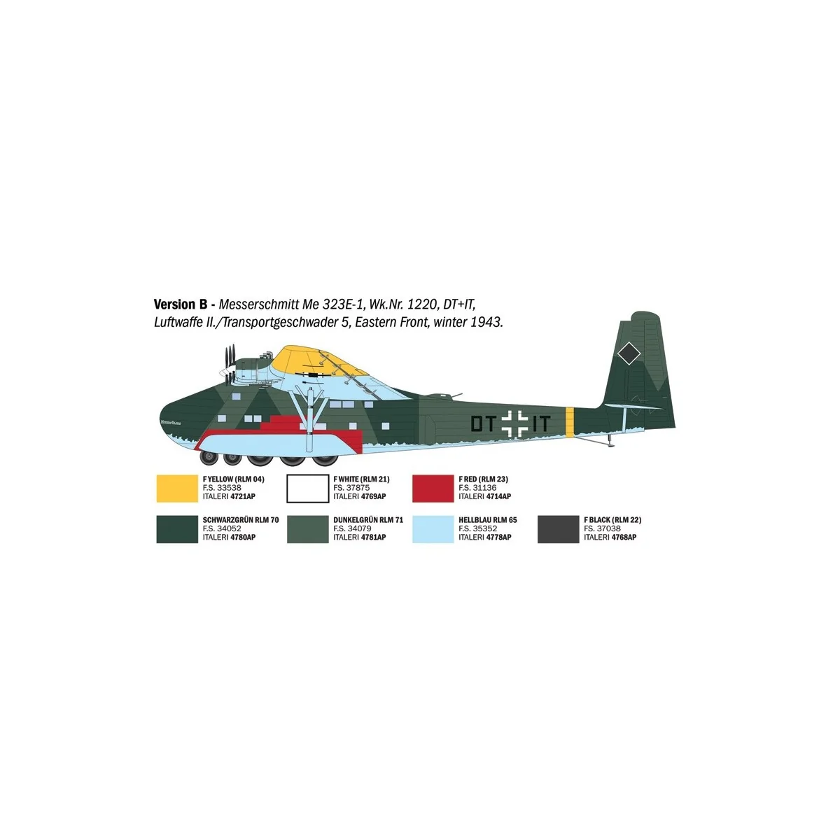 Maquette avion Messerschmitt Me 323 Gigant 1/72 Italeri - 90104 - I... Maquette avion Messerschmitt Me 323 Gigant 1/72 Italeri - 90104 - I...