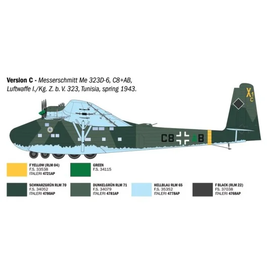 Messerschmitt Me 323 Gigant 1/72 scale model airplane by Italeri - ... I90104-Messerschmitt Me 323 Gigant 1/72 scale model airplane by Italeri - 90104