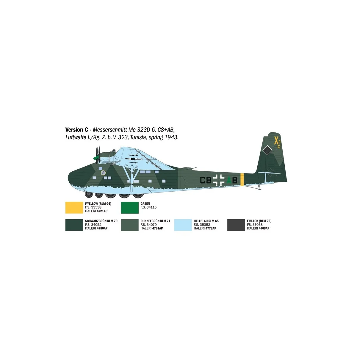 Messerschmitt Me 323 Gigant 1/72 scale model airplane by Italeri - ... Messerschmitt Me 323 Gigant 1/72 scale model airplane by Italeri - ...