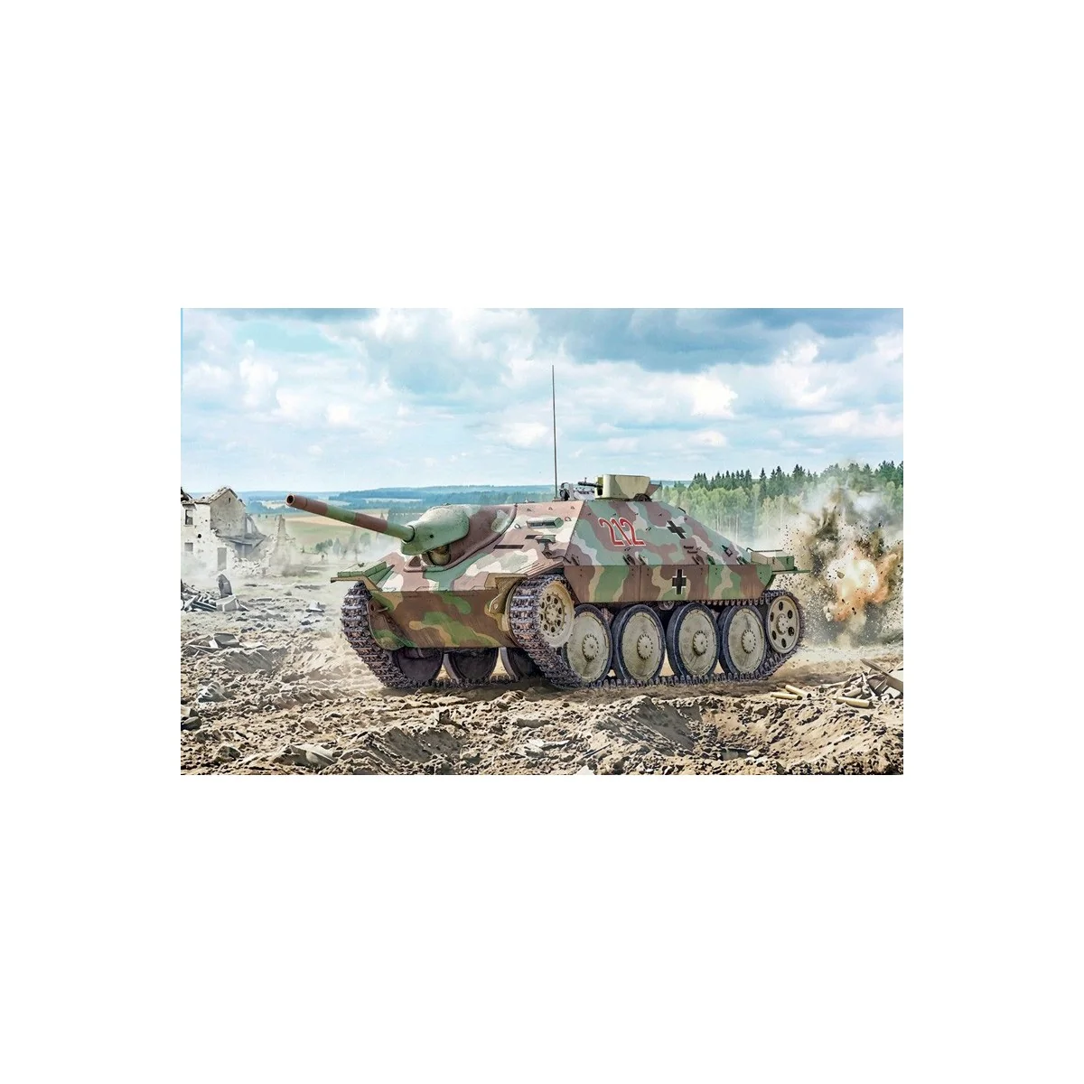 Italeri Jagdpanzer 38(t) Hetzer tank model 1/35 - 96531 - I96531