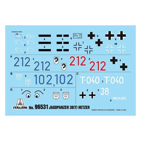 I96531-Maquette char Italeri Jagdpanzer 38(t) Hetzer 1/35 - 96531