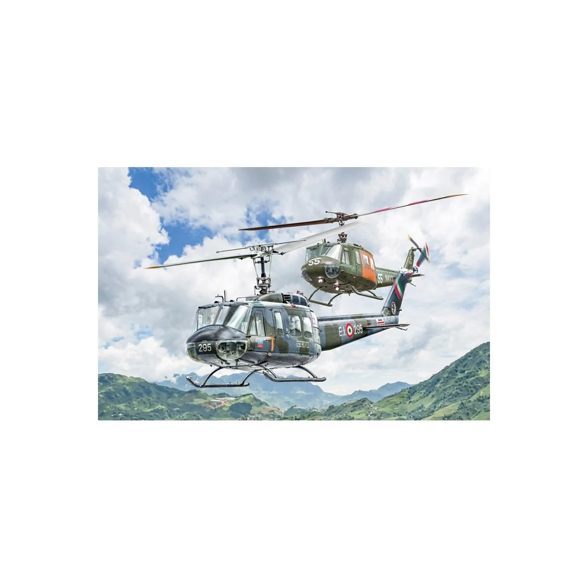 Italeri AB-205 / UH-1D "SAR" helicopter model 1/48 - 2845 - I2845