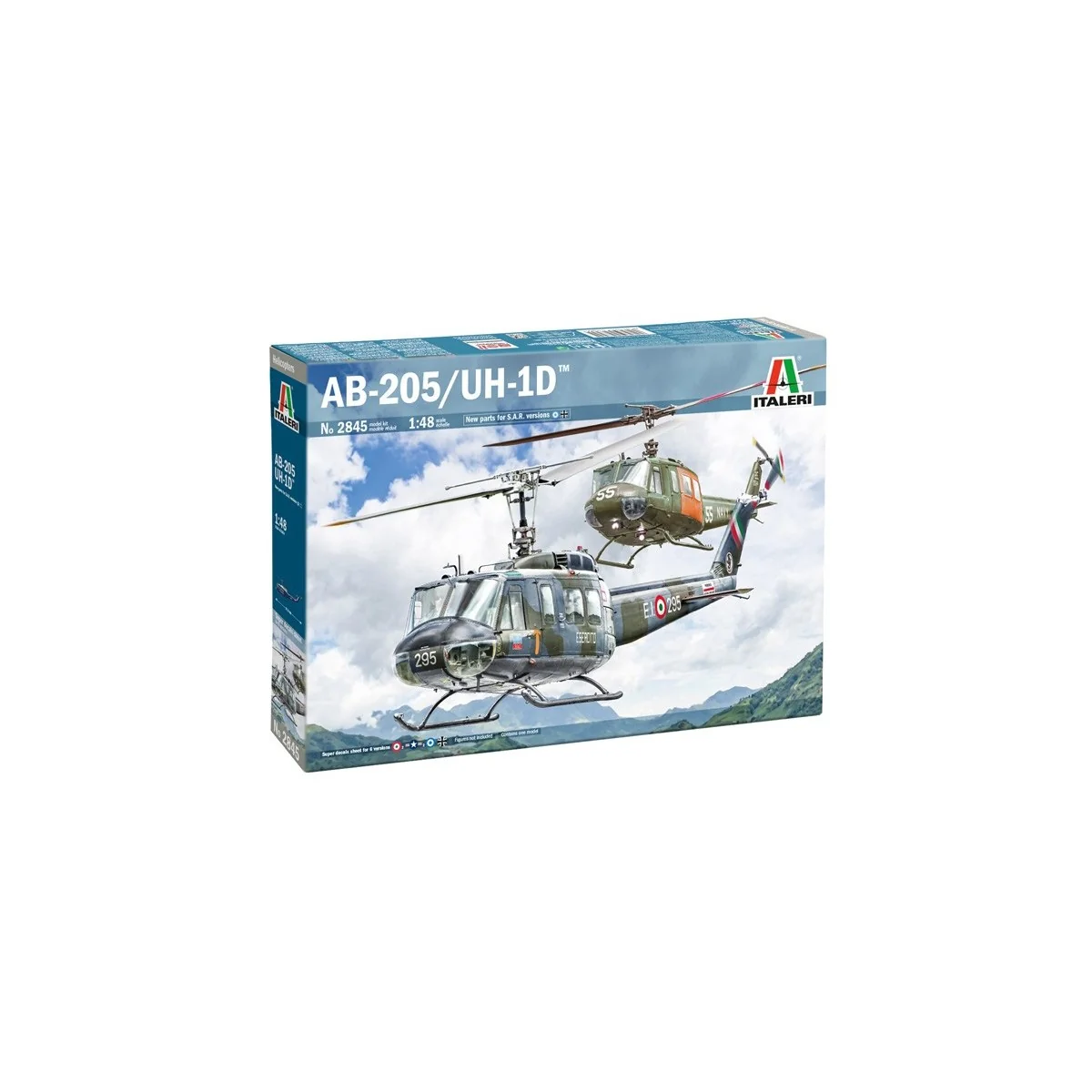 Italeri AB-205 / UH-1D "SAR" helicopter model 1/48 - 2845 - I2845