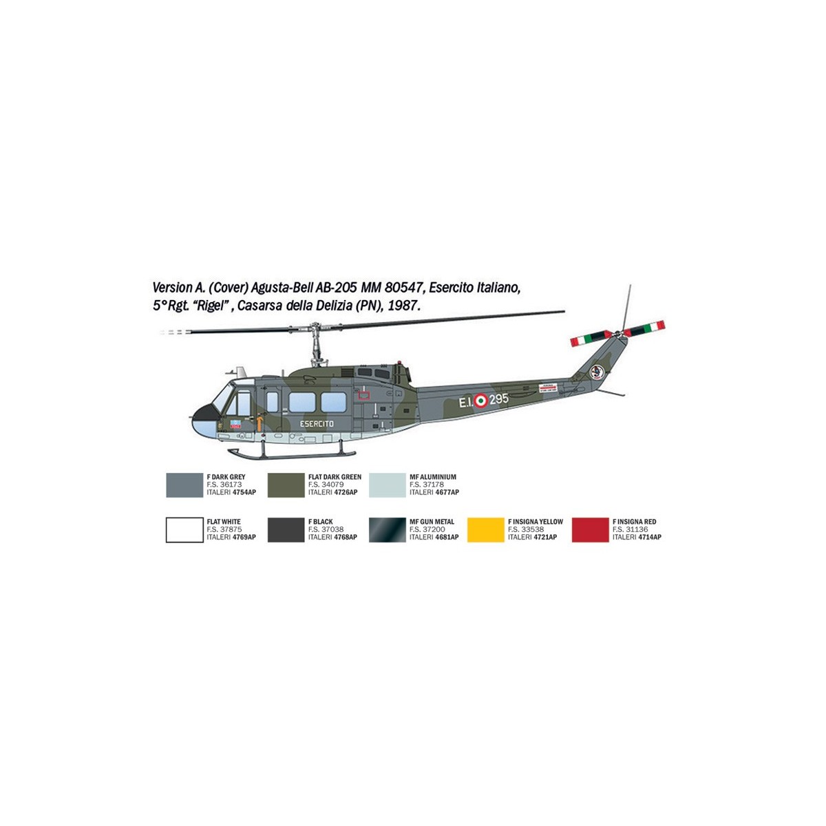 Maquette hélicoptère Italeri AB-205 / UH-1D "SAR" 1/48 - 2845 - I2845 Maquette hélicoptère Italeri AB-205 / UH-1D "SAR" 1/48 - 2845 - I2845