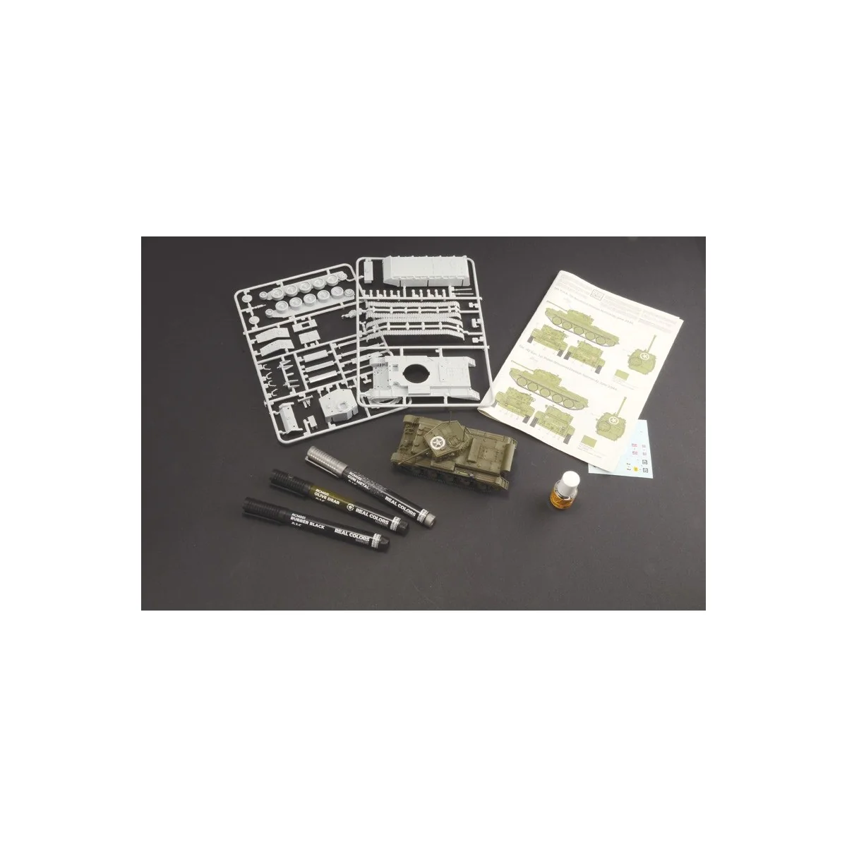 Cromwell Mk. IV 1/56 scale model kit + Italeri 750 glue and paints...