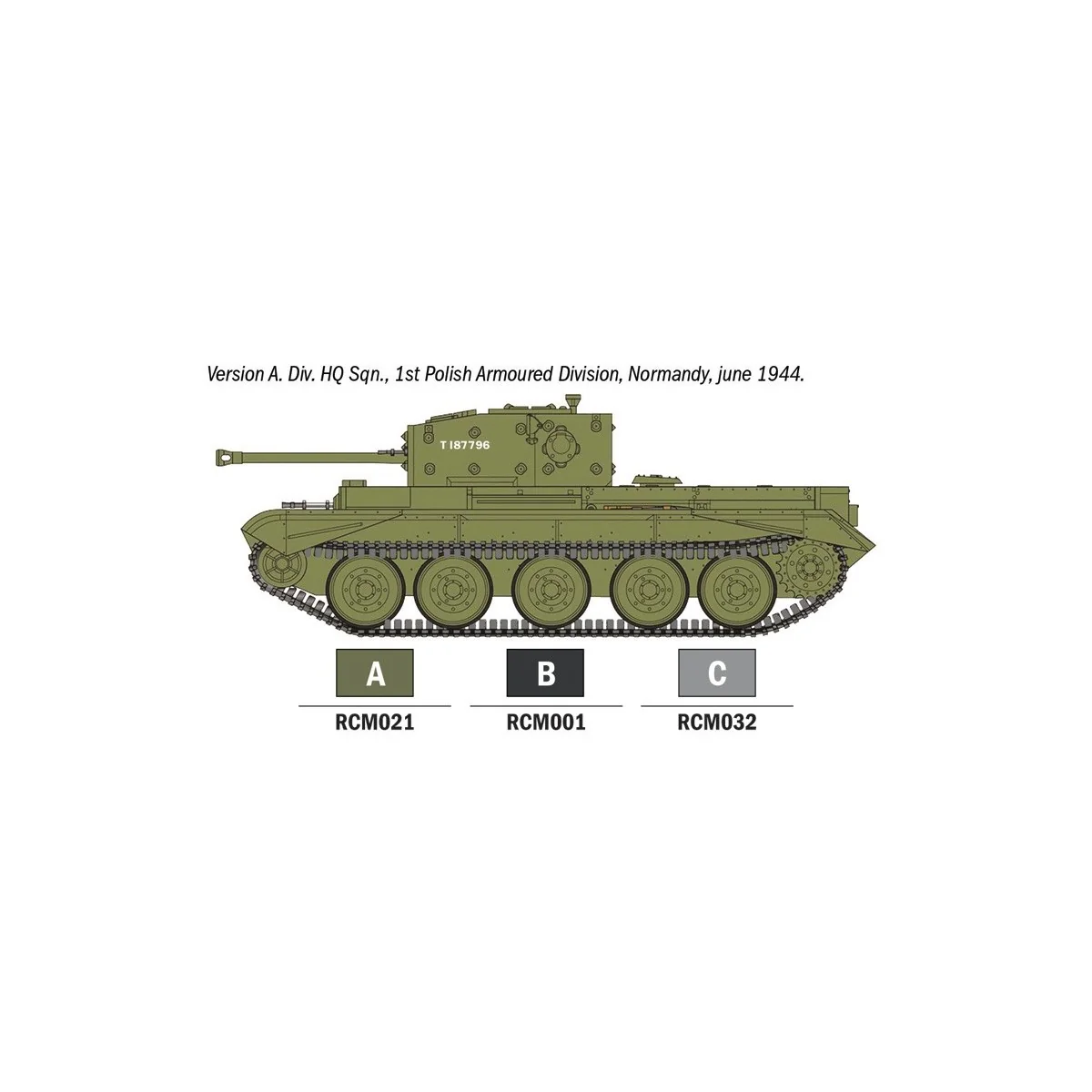 Cromwell Mk. IV 1/56 scale model kit + Italeri 750 glue and paints...
