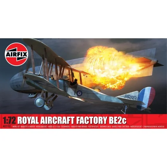 A02101-Royal Aircraft Factory BE2c 1/72 Airfix A02101 aircraft model
