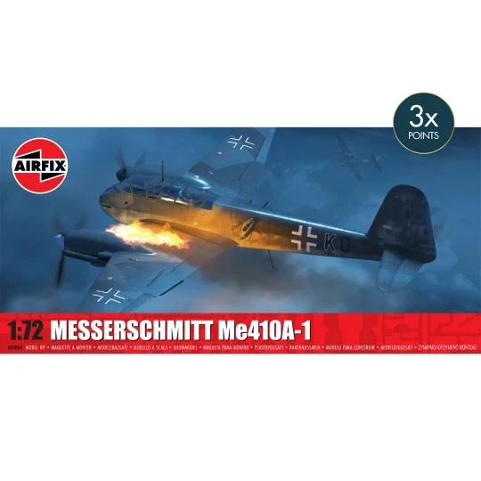 A04069-Messerschmitt Me 410A-1 1/72 scale model airplane - Airfix A04069