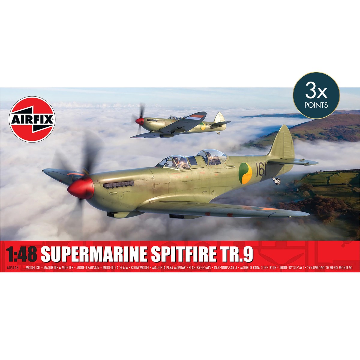 Maquette plastique Airfix Supermarine Spitfire Tr.9 1/48 - A05143 -...