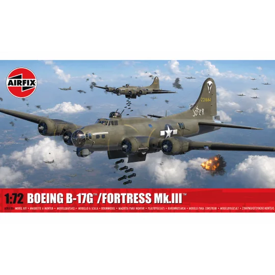 Boeing B-17G / Fortress Mk.III 1/72 aircraft model - Airfix A08018A... A08018A-Boeing B-17G / Fortress Mk.III 1/72 aircraft model - Airfix A08018A