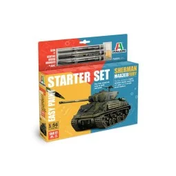 Sherman M4A3E8 Fury 1/56 tank kit + Italeri 7500 glue and paints...