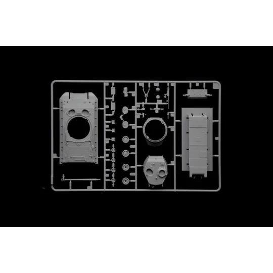 Sherman M4A3E8 Fury 1/56 tank kit + Italeri 7500 glue and paints... I75001-Italeri 75001 Sherman M4A3E8 Fury tank kit (1/56 scale) + glue and paints