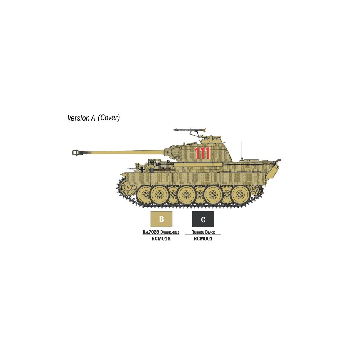 Maquette char Panther Sd.Kfz.171 Ausf. A 1/56 + colle et peintures ... Maquette char Panther Sd.Kfz.171 Ausf. A 1/56 + colle et peintures ...