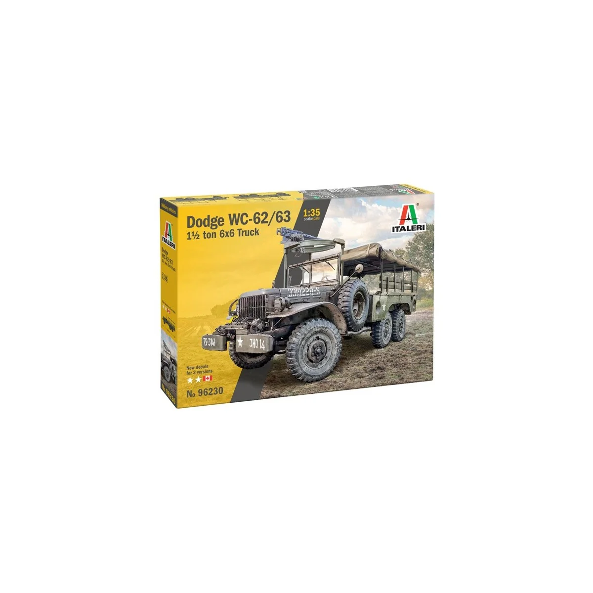 Maquette camion militaire Dodge WC-62/63 1½ ton 6x6 1/35 - Italeri ...