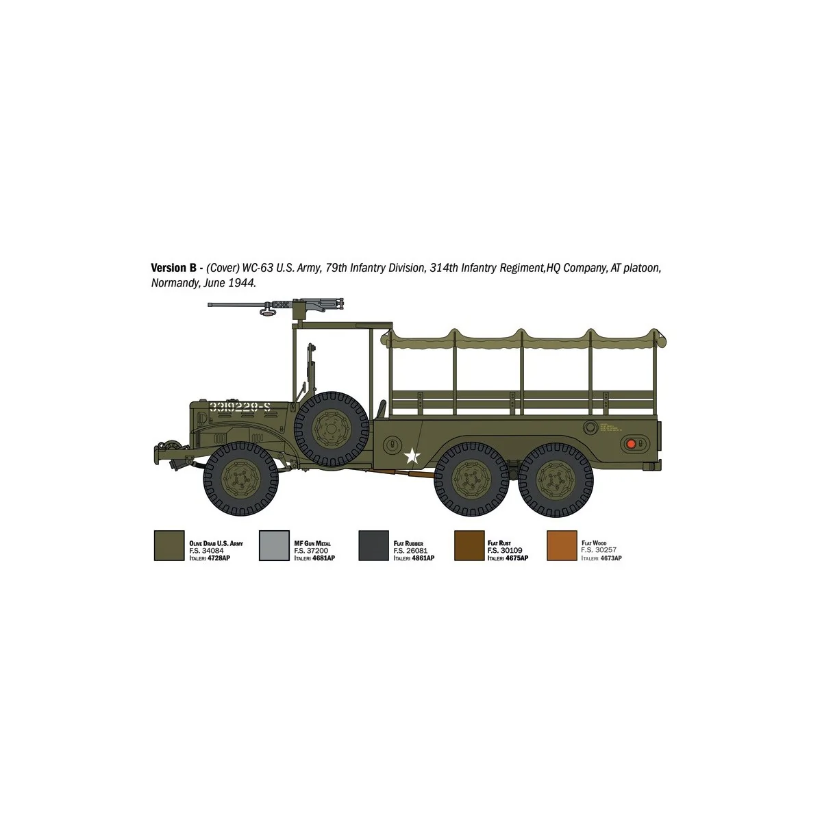 Italeri 96230 Dodge WC-62/63 1.5 ton 6x6 1/35 scale military truck ... Italeri 96230 Dodge WC-62/63 1.5 ton 6x6 1/35 scale military truck ...