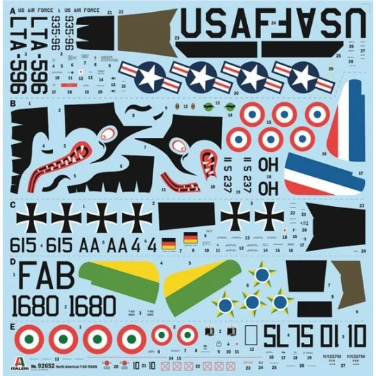T-6G Texan 1/48 aircraft model - Italeri 92652 - I92652 I92652-T-6G Texan 1/48 aircraft model - Italeri 92652