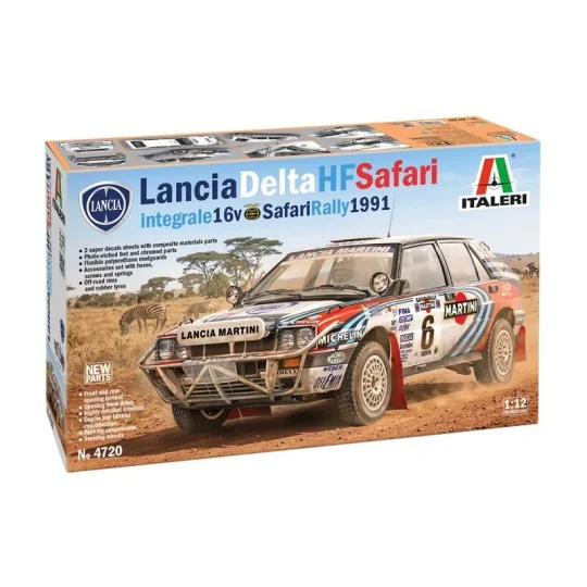 Lancia Delta Integrale 16V Safari 1/12 model kit - Italeri 4720 - I4720 I4720-Lancia Delta Integrale 16V Safari 1/12 model kit - Italeri 4720