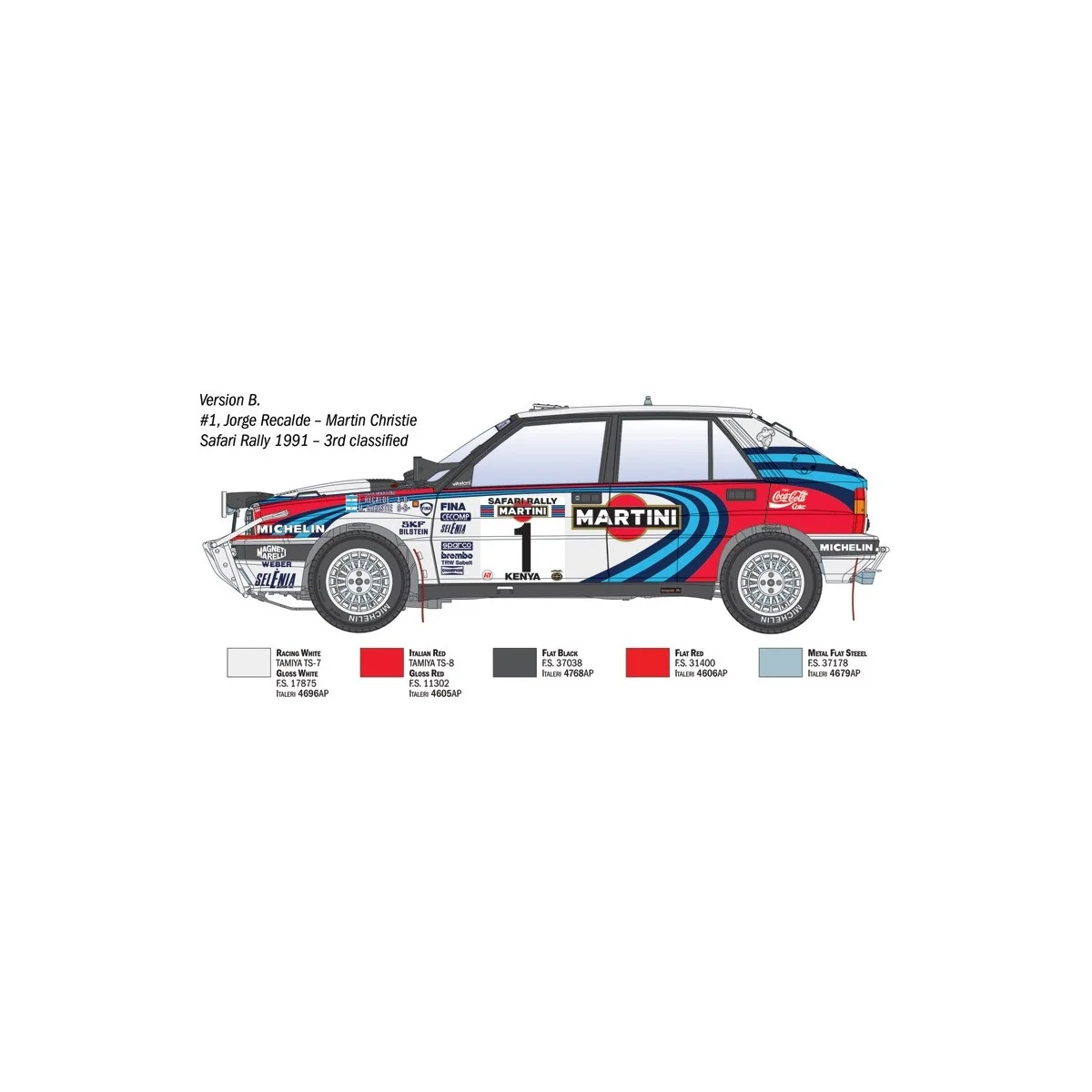 Maquette Lancia Delta Integrale 16V Safari 1/12 - Italeri 4720 - I4720 Maquette Lancia Delta Integrale 16V Safari 1/12 - Italeri 4720 - I4720