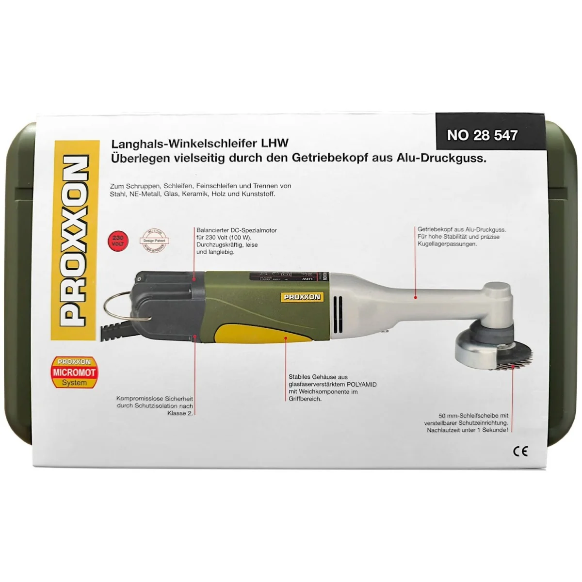 LHW - Meuleuse d'angle à long col 100W Proxxon - PRX-28547 - PRX-28547 LHW - Meuleuse d'angle à long col 100W Proxxon - PRX-28547 - PRX-28547