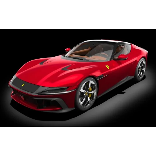 Maquette Pocher Ferrari 12Cilindri Rosso Imola 1/8 - HK126 - HK126 HK126-Pocher Ferrari 12Cilindri Rosso Imola 1/8 model kit - HK126