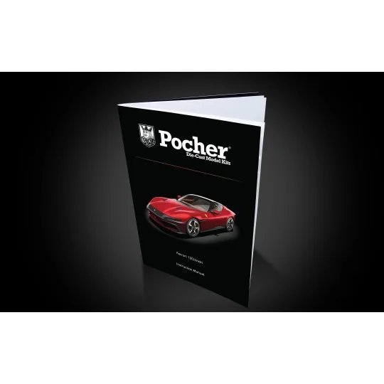 Maquette Pocher Ferrari 12Cilindri Rosso Imola 1/8 - HK126 - HK126 HK126-Pocher Ferrari 12Cilindri Rosso Imola 1/8 model kit - HK126