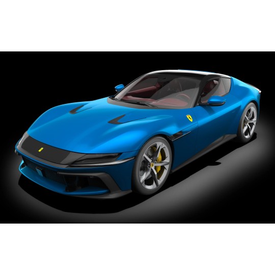 HK127-Maquette Pocher Ferrari 12Cilindri Blu Corsa 1/8 - HK127