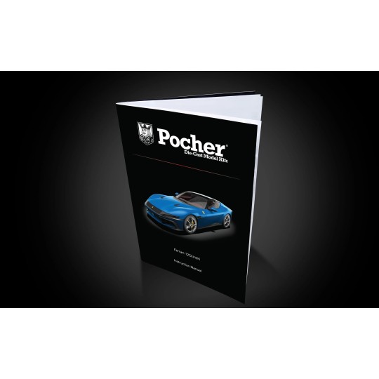 Pocher Ferrari 12Cilindri Blu Corsa 1/8 model - HK127 - HK127 HK127-Pocher Ferrari 12Cilindri Blu Corsa 1/8 model - HK127