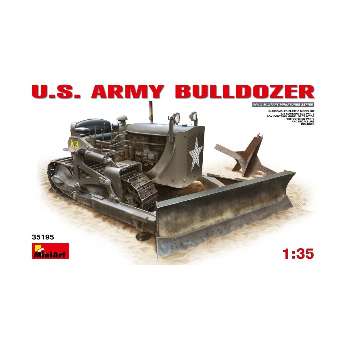 Maquette Bulldozer U.S. Army 1/35 - MiniArt 35195 - MIN-35195