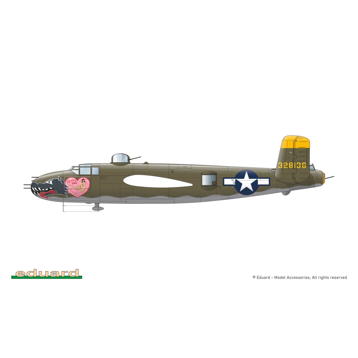 Maquette avion B-25J Mitchell Strafer 1/48 - Eduard 548001 - EDU-54... Maquette avion B-25J Mitchell Strafer 1/48 - Eduard 548001 - EDU-54...