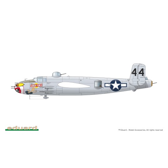 Maquette avion B-25J Mitchell Strafer 1/48 - Eduard 548001 - EDU-54... EDU-548001-Maquette avion B-25J Mitchell Strafer 1/48 - Eduard 548001