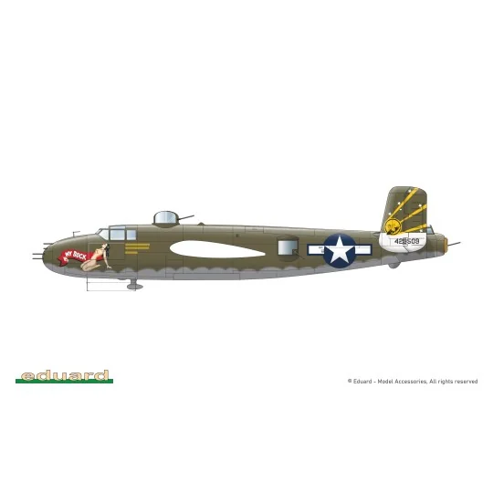 EDU-548001-Maquette avion B-25J Mitchell Strafer 1/48 - Eduard 548001