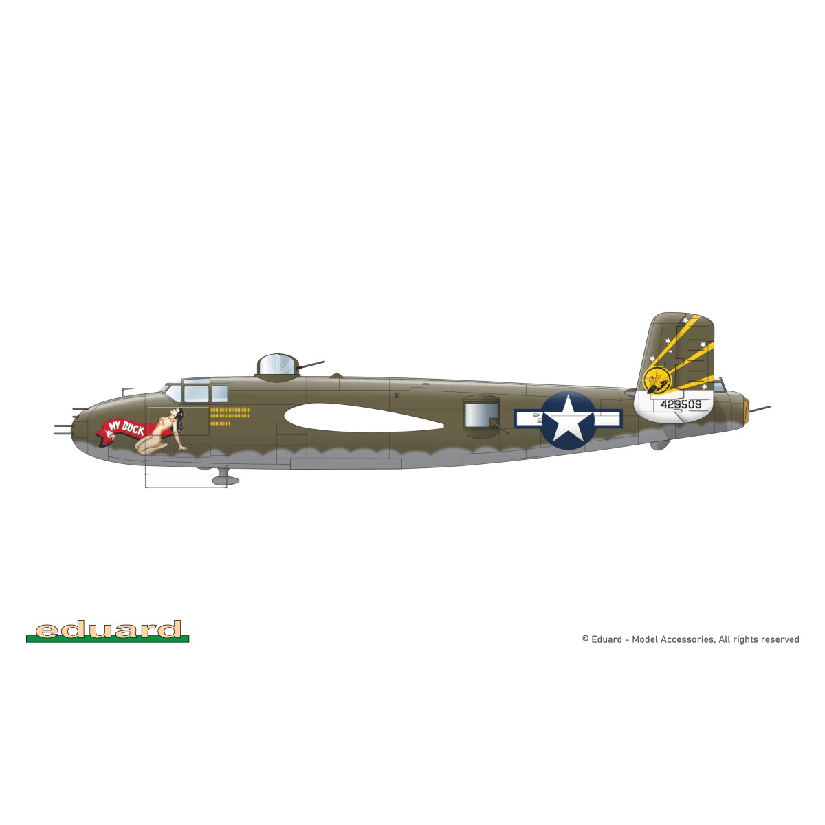 Maquette avion B-25J Mitchell Strafer 1/48 - Eduard 548001 - EDU-54... Maquette avion B-25J Mitchell Strafer 1/48 - Eduard 548001 - EDU-54...