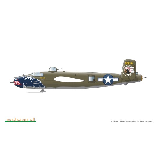 Maquette avion B-25J Mitchell Strafer 1/48 - Eduard 548001 - EDU-54... EDU-548001-Maquette avion B-25J Mitchell Strafer 1/48 - Eduard 548001