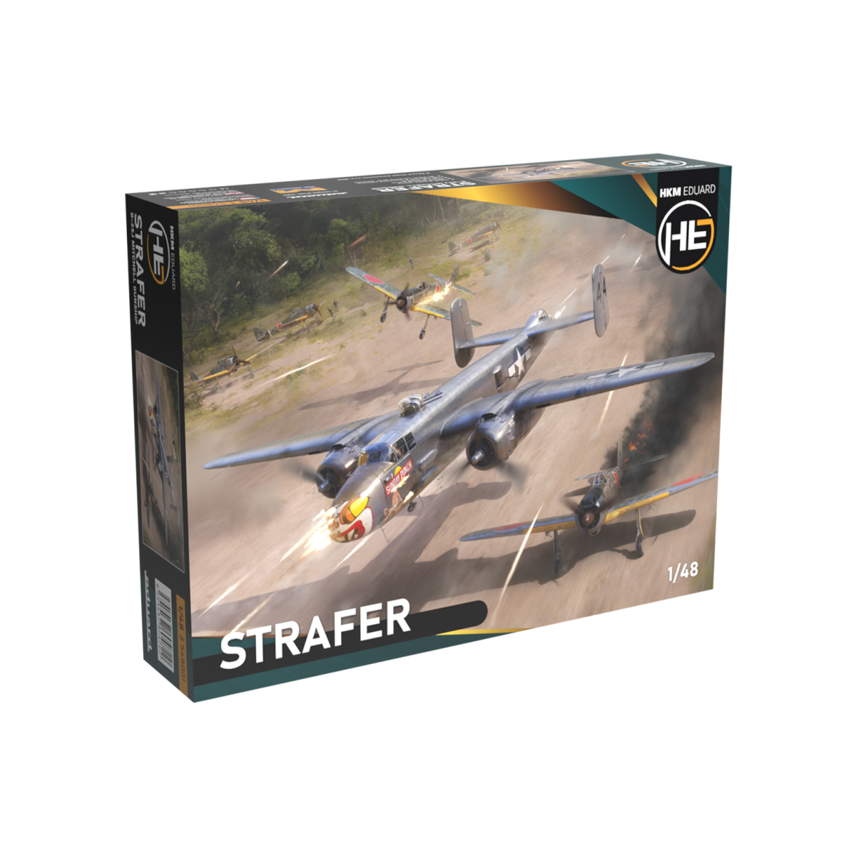 B-25J Mitchell Strafer 1/48 scale model airplane - Eduard 548001 - EDU-54... B-25J Mitchell Strafer 1/48 scale model airplane - Eduard 548001 - EDU-54...