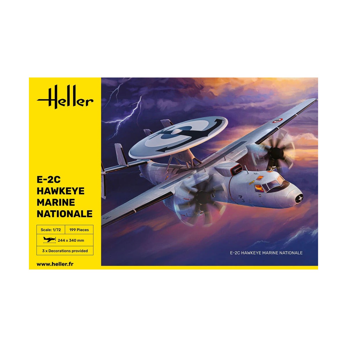E-2C Hawkeye French Navy aircraft model kit 1/72 scale - Heller 82302 - ... E-2C Hawkeye French Navy aircraft model kit 1/72 scale - Heller 82302 - ...
