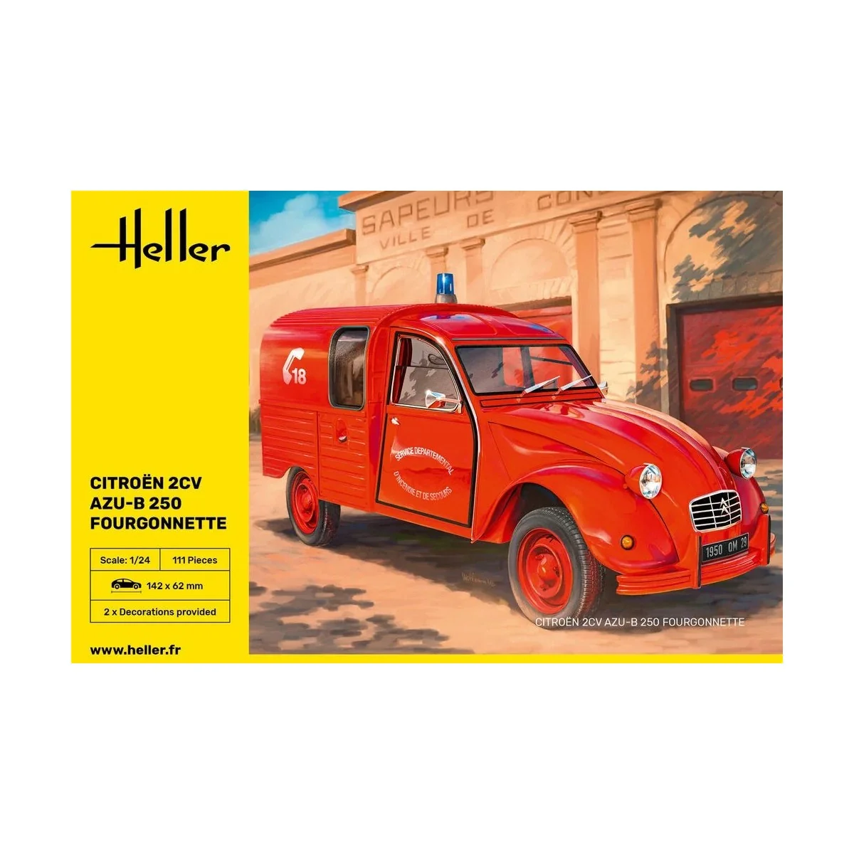 Maquette Citroën 2CV AZU-B 250 Fourgonnette 1/24 - Heller 82701 - H... Maquette Citroën 2CV AZU-B 250 Fourgonnette 1/24 - Heller 82701 - H...