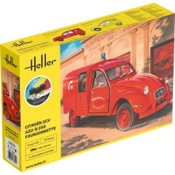 Maquette Citroën 2CV AZU-B 250 Fourgonnette 1/24 + colle et peintur...