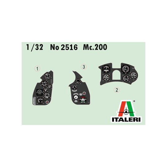 Maquette avion Macchi MC.200 Saetta 1/32 - Italeri 2516 - I2516 I2516-Maquette avion Macchi MC.200 Saetta 1/32 - Italeri 2516
