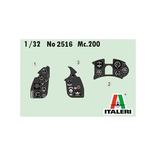 Macchi MC.200 Saetta 1/32 aircraft model - Italeri 2516 - I2516 I2516-Macchi MC.200 Saetta 1/32 aircraft model - Italeri 2516