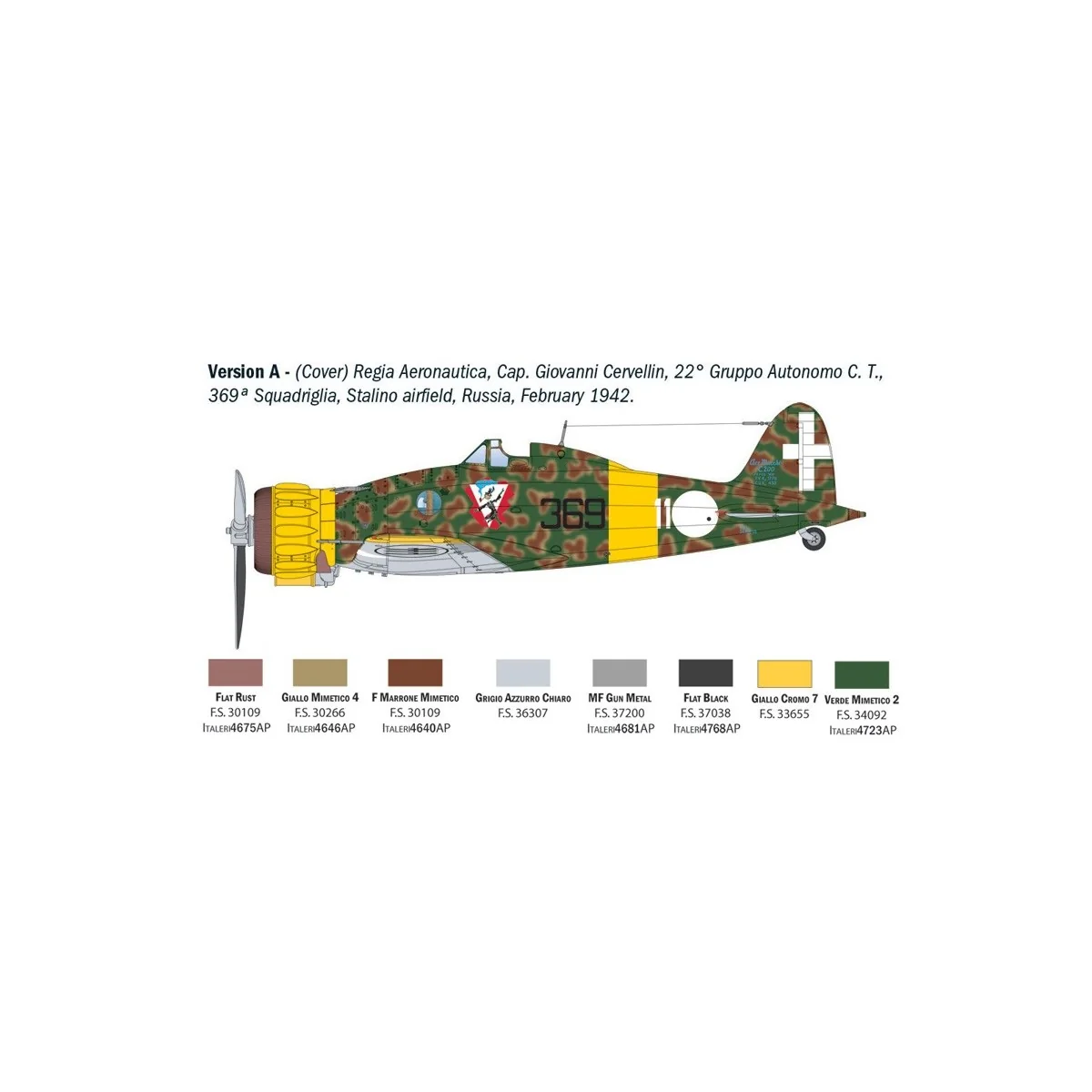 Macchi MC.200 Saetta 1/32 aircraft model - Italeri 2516 - I2516 Macchi MC.200 Saetta 1/32 aircraft model - Italeri 2516 - I2516