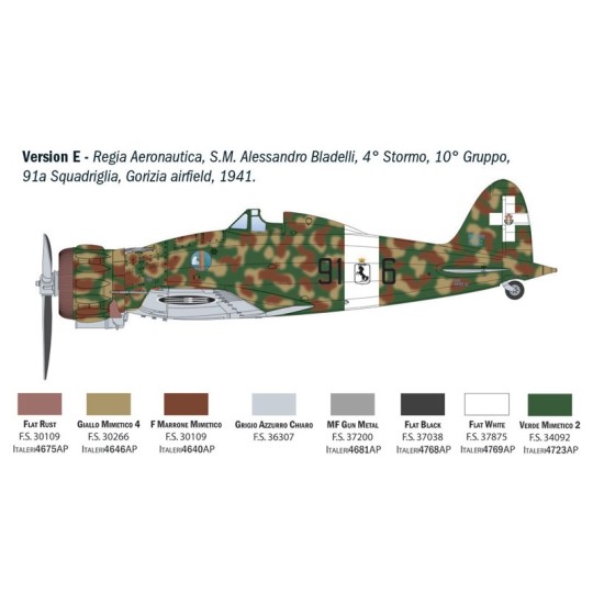 Macchi MC.200 Saetta 1/32 aircraft model - Italeri 2516 - I2516 I2516-Macchi MC.200 Saetta 1/32 aircraft model - Italeri 2516