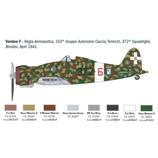 I2516-Maquette avion Macchi MC.200 Saetta 1/32 - Italeri 2516