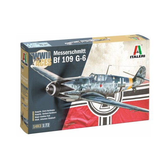 Maquette avion Bf 109 G-6 Aces 1/72 - Italeri 1483 - I1483 I1483-Maquette avion Bf 109 G-6 Aces 1/72 - Italeri 1483