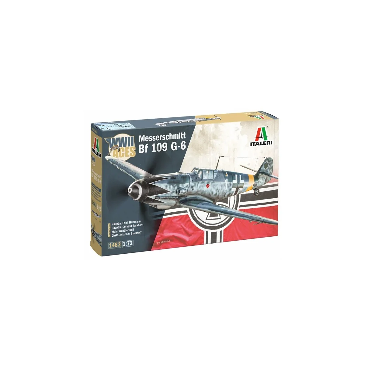 Maquette avion Bf 109 G-6 Aces 1/72 - Italeri 1483 - I1483