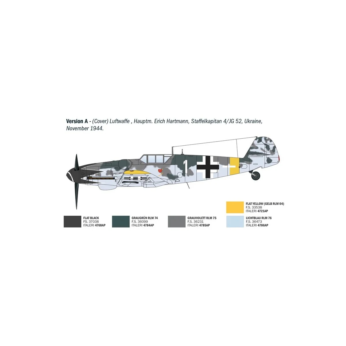 Bf 109 G-6 Aces 1/72 scale model kit - Italeri 1483 - I1483 Bf 109 G-6 Aces 1/72 scale model kit - Italeri 1483 - I1483