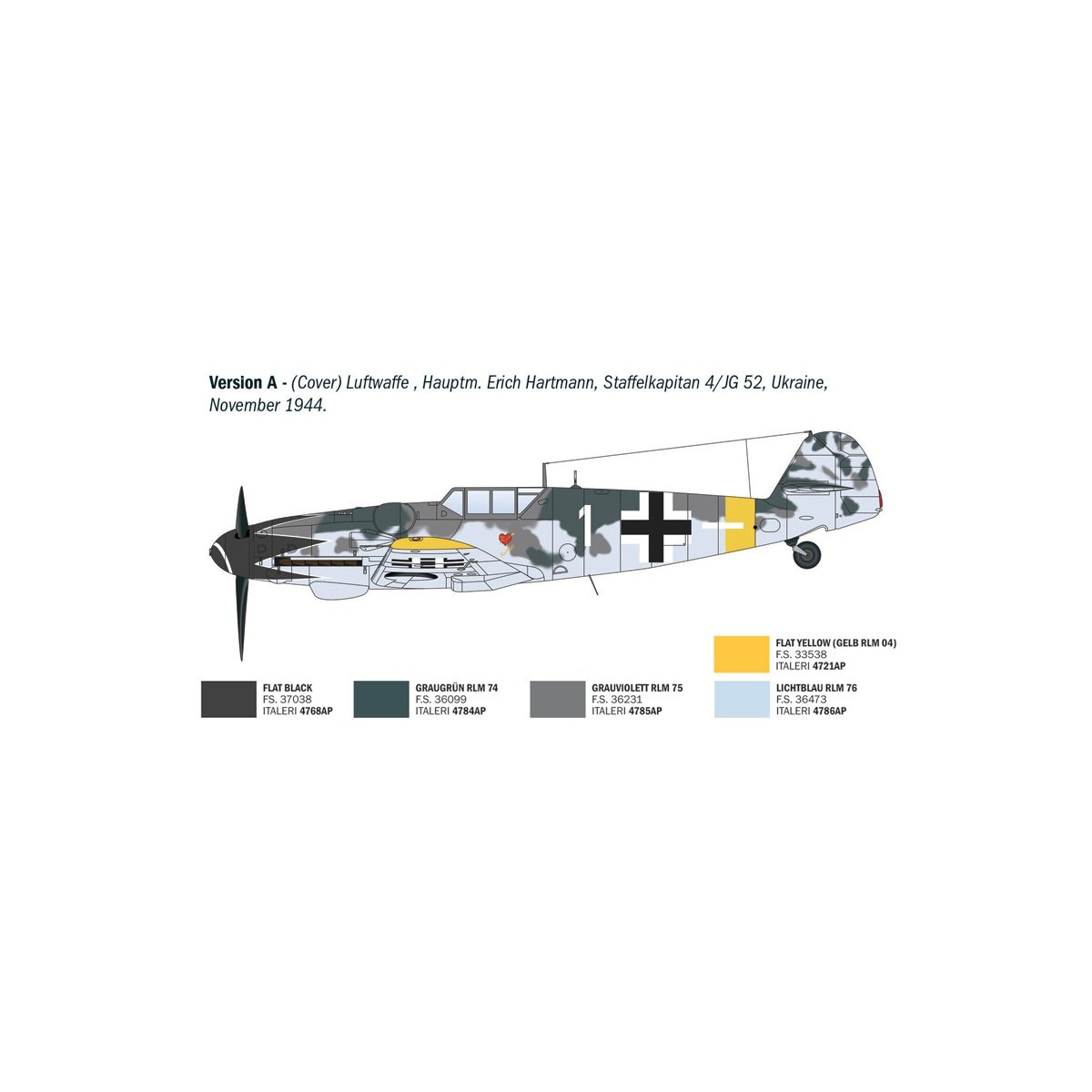 Maquette avion Bf 109 G-6 Aces 1/72 - Italeri 1483 - I1483 Maquette avion Bf 109 G-6 Aces 1/72 - Italeri 1483 - I1483